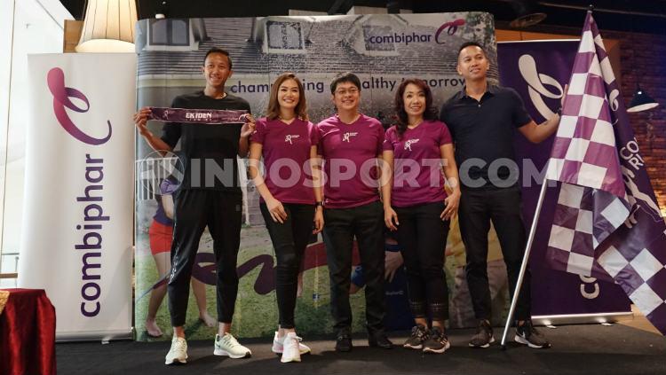 Agung Mulyawan, Running Coach, Agustin Ramli, Combiphar Corporate Ambassador, Lim Soeyantho, Chief Operating Officer & Member of Board of Director Combiphar, Dewinta Hutagaol.