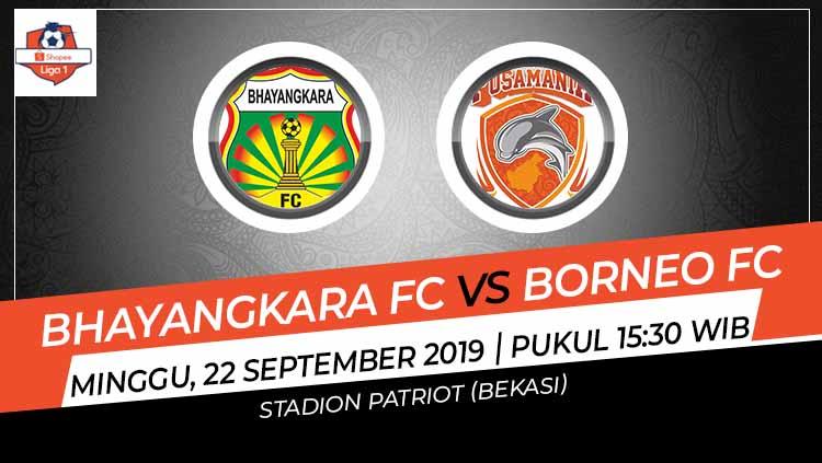Pertandingan Bhayangkara FC vs Borneo FC. Copyright: Grafis: Indosport.com