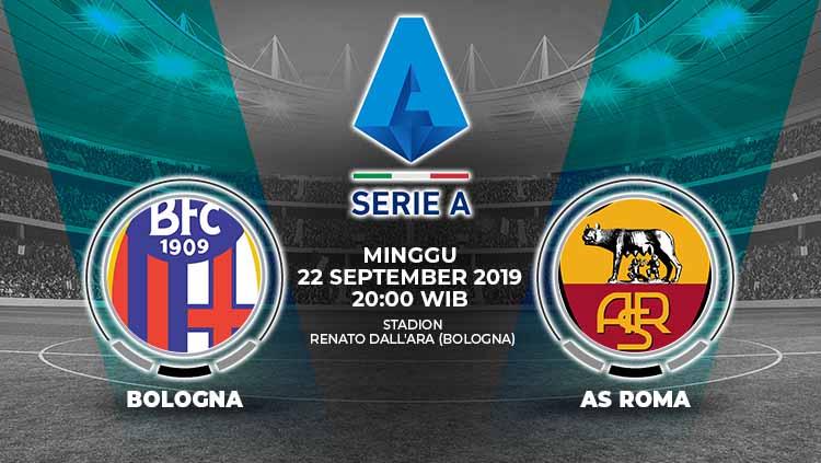 Laga pekan keempat kompetisi Serie A Italia 2019/20 akan menyajikan duel seru antara Bologna menghadapi AS Roma di Stadion Renato Dall’Ara, Minggu (22/09/19).