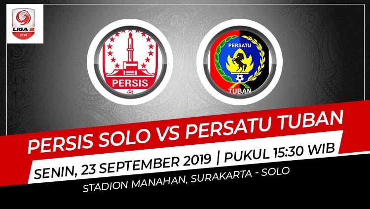 Pertandingan Persis Solo vs Persatu Tuban.
