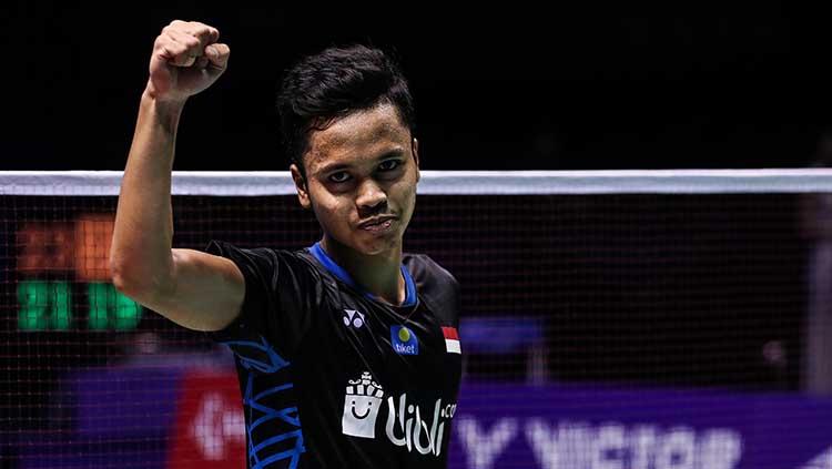 Pebulutangkis tunggal putra Indonesia, Anthony Sinisuka Ginting, tembus lolos ke semifinal China Open 2019. - INDOSPORT
