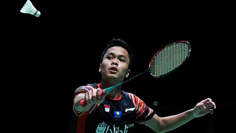 Anthony Sinisuka Ginting di ajang China Open 2019.