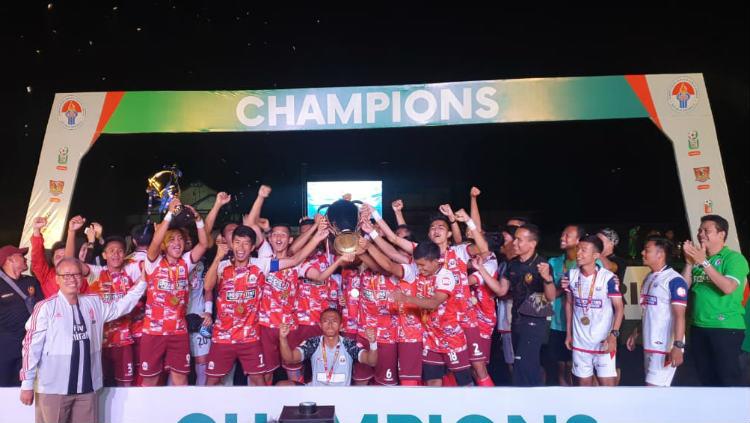 Tim UPI Bandung memastikan diri tampil sebagai juara di ajang Liga Mahasiswa bentukan Deputi Pembudayaan Olahraga Kemenpora.