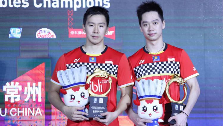 Penghuni top satu ranking BWF usai Kevin Sanjaya/Marcus Gideon seolah dinaungi kutukan, netizen ikut galau nasib ganda putra Indonesia termasuk Fajar/Rian.