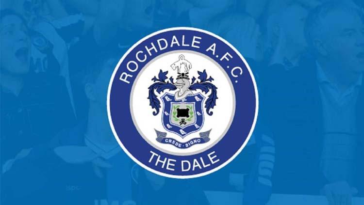 Logo salah satu tim Inggris, Rochdale AFC.
