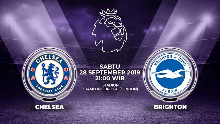 Pertandingan Chelsea vs Brighton & Hove Albion.