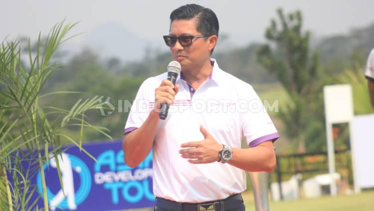 Presiden Direktur Combiphar, Michael Wanandi‎ saat acara Combiphar Player Championship 2019  di Lapangan Parahyangan Golf, Kabupaten Bandung Barat, Jumat (27/9/19).‎ - INDOSPORT
