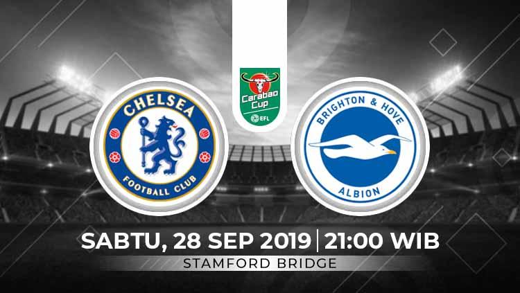Laga Chelsea vs Brighton & Hove Albion Football Club akan dimulai pukual 21:00 WIB.
