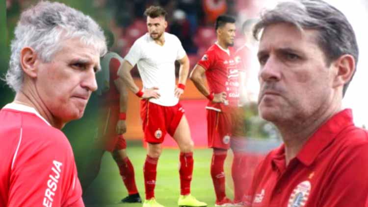 Dua mantan pelatih Persija Jakarta di Liga 1 2019, Ivan Kolev dan Julio Banuelos.