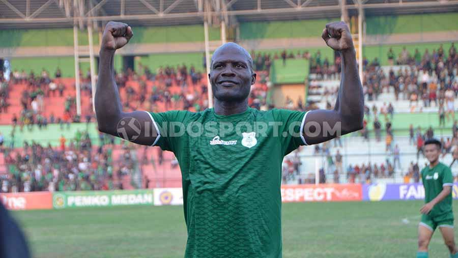 Pemain naturalisasi Bruno Casimir saat masih membela PSMS Medan.