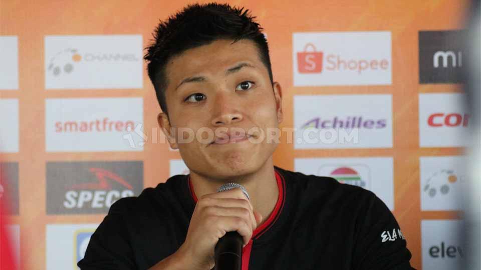 Gelandang Persipura Jayapura asal Jepang, Takuya Matsunaga.