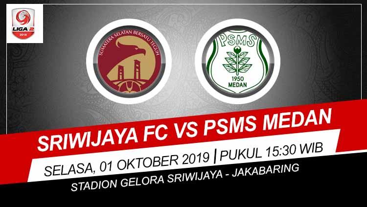 Pertandingan Sriwijaya FC vs PSMS Medan.