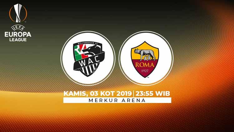 Berikut link live streaming pertandingan Liga Europa 2019-2020 antara Wolfsberger AC vs AS Roma