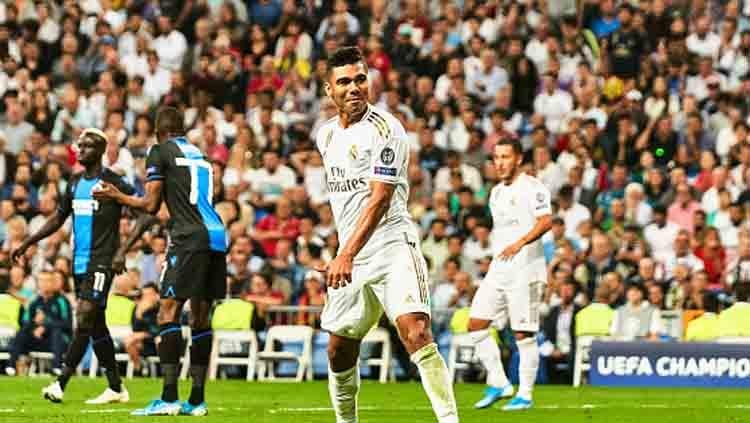 Selebrasi pemain Real Madrid, Casemiro - INDOSPORT
