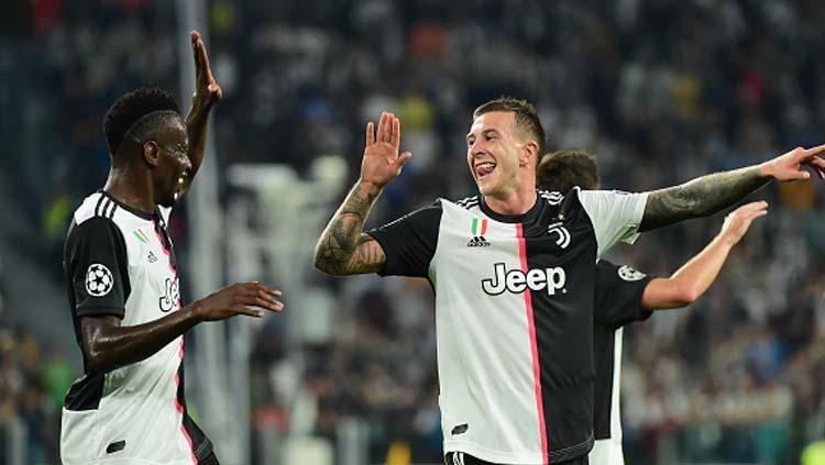 Selebrasi para pemain Juventus Copyright: Pier Marco Tacca/GettyImages