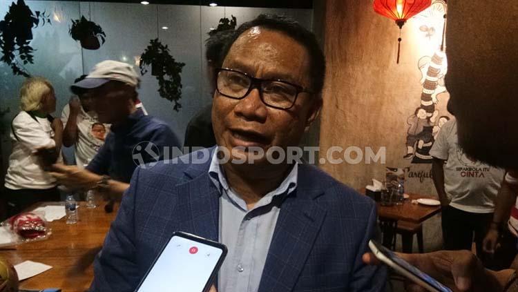 Bakal calon ketua umum PSSI 2019-2023, Fary Djemy Francis. Copyright: Petrus Manus DaYerimon/INDOSPORT