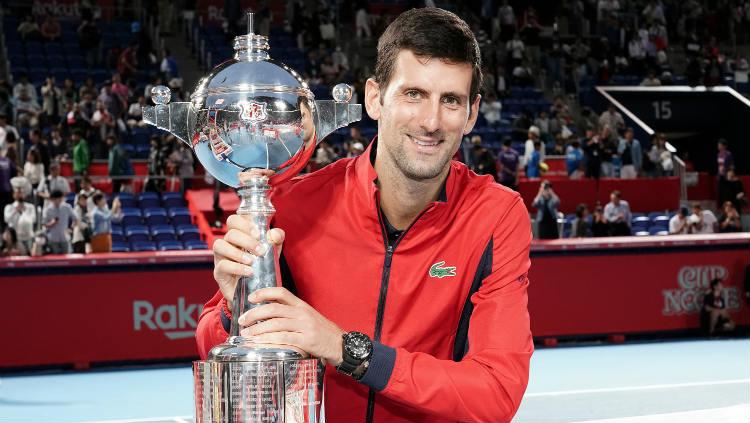 Novak Djokovic memenangkan Jepang Terbuka 2019. - INDOSPORT