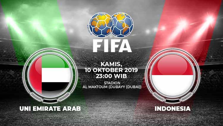 Prediksi pertandingan Uni Emirat Arab vs Indonesia.