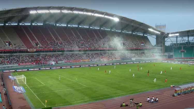 Timnas Indonesia U-23 kalah 0-1 dari Yordania pada laga kedua CFA Team China Chong Qing Three Gorges Bank Cup International Football Tournament (13/10/19).