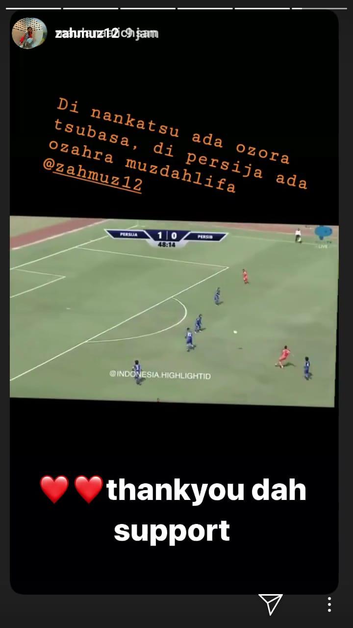 Kalahkan Persib Bandung, Zahra Muzdalifah Disebut Titisan Tsubasa Copyright: instagram.com/zahmuz12