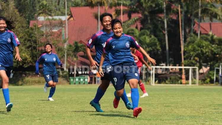 Arema FC mengakhiri putaran pertama Liga 1 Putri 2019 di posisi runner up Grup B. - INDOSPORT