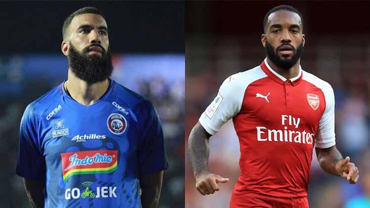 Sylvano Comvalius mirip Alexandre Lacazette. Copyright: INDOSPORT