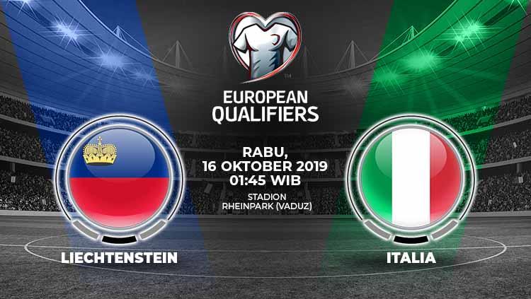 Italia diprediksi akan menjaga tren kemenangan sempurnanya dalam laga kedelapan grup J Kualifikasi Euro 2020 melawan Liechtenstein pada Rabu (16/10/19). - INDOSPORT