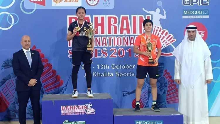 Sri Fatmawati berhasil mempertahankan gelar WS di Bahrain usai mengalahkan Ira Sharma - INDOSPORT