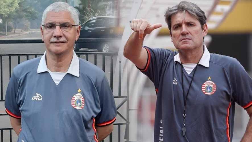 Edson Tavares dan Julio Banuelos saat melatih Persija Jakarta.