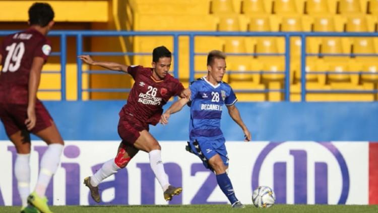 Aksi Taufik Hidayat membela PSM Makassar diajang Piala AFC 2019 Copyright: Media AFC