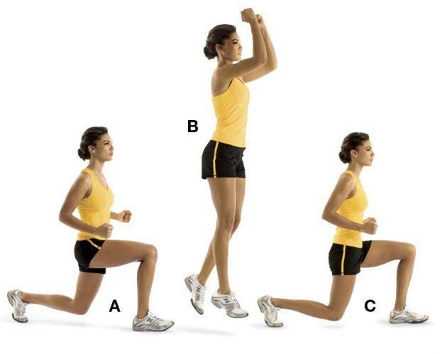 Gerakan Three-Way Lunge yang efektif dilakukan sebelum mendaki gunung. Copyright: absolutehealth.com