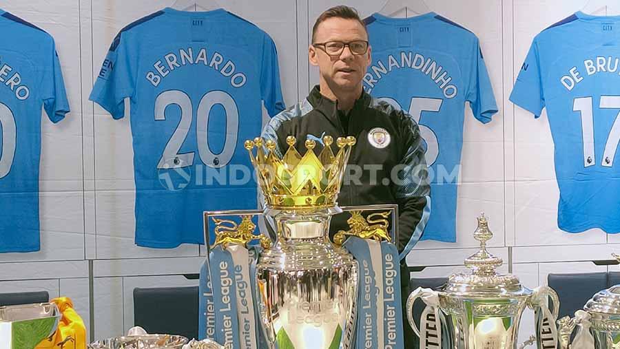 Pemain legenda dari klub sepak bola Manchester City, Paul Dickov berharap Sergio Aguero bisa menjadi penyelamat tim dalam kompetisi Liga Inggris musim ini. - INDOSPORT