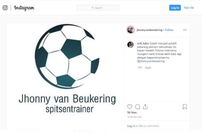 Jhon van Beukering diharapkan latih Timnas Indonesia. Copyright: Instagram @jhonnyvanbeukering
