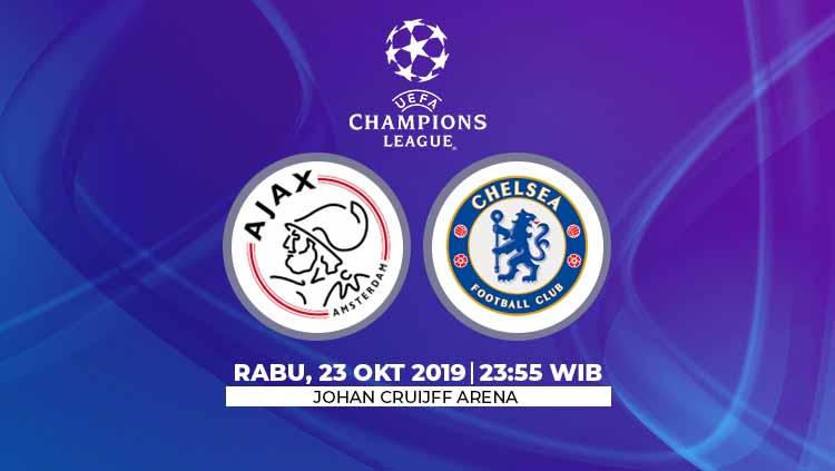 Prediksi pertandingan Liga Champions, Ajak Amsterdam vs Chelsea.