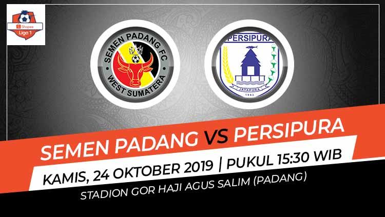 Pertandingan Semen Padang vs Persipura Jayapura.