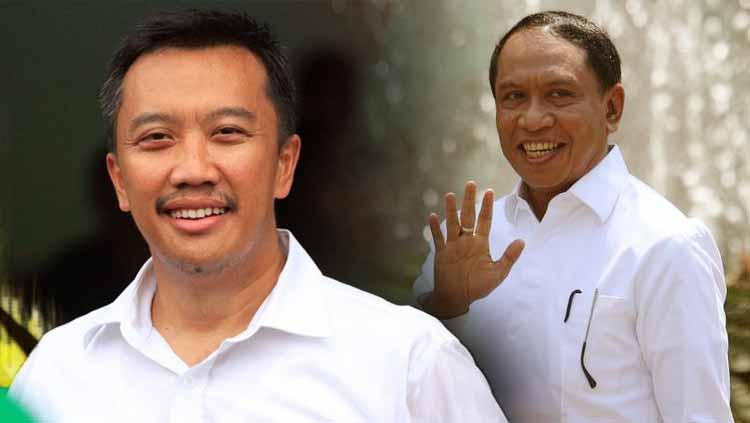 Mantan Menpora, Imam Nahrawi dan Menpora baru, Zainudin Amali.