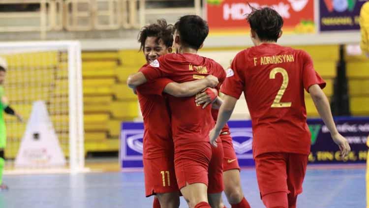 Timnas futsal Indonesia menang atas Australia dengan skor 8-3.