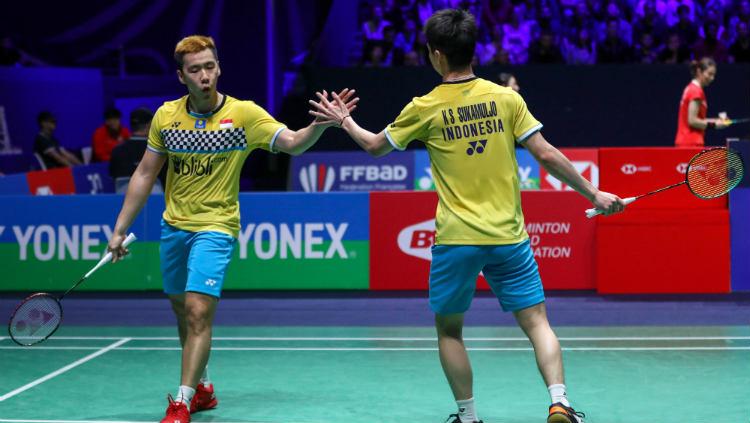 Wakil Indonesia dipastikan tidak akan terlibat dalam turnamen bulu tangkis Korea Masters 2019 yang akan dihelat mulai 19-24 November 2019, seperti Kevin/Marcus. - INDOSPORT