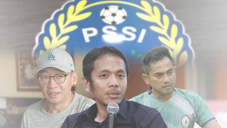 Justinus Lhaksana, Akmal Marhali, dan Seto Nurdiyantoro - INDOSPORT
