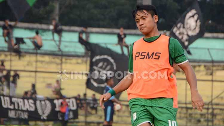 Natanael Siringoringo ketika masih bermain untuk PSMS Medan.