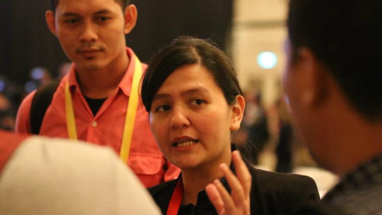 Sanggah Mata Najwa, Wakil Ketua Umum PSSI 2023-2027, Ratu Tisha Destria, mengaku tidak setuju jika semua 'orang lama' PSSI didepak. - INDOSPORT