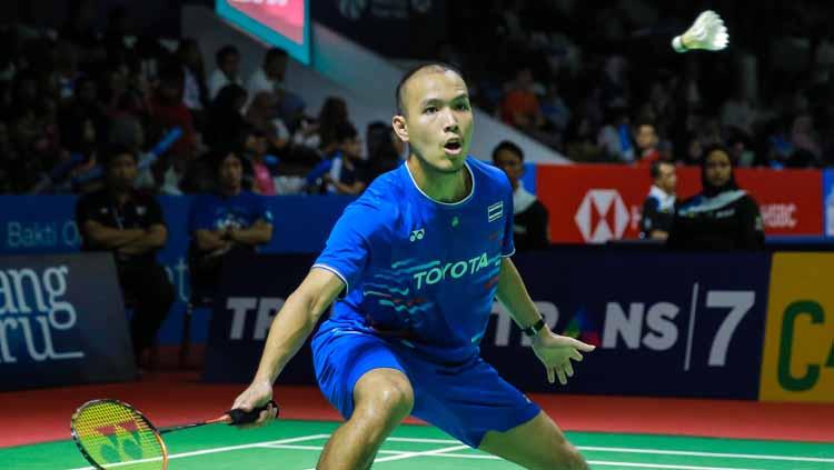 Pebulutangkis Thailand, Sitthikom Thammasin akan menghadapi Jonatan Christie di babak pertama Indonesia Open 2021.