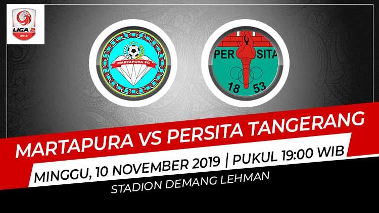 Pertandingan antara Martapura vs Persita Tangerang.