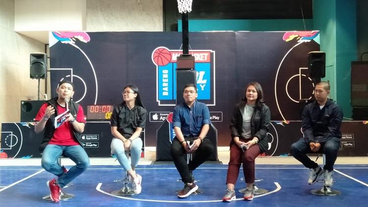 Konferensi pers Main Basket Bareng KFC di Senopati, Jakarta Selatan, Jumat (8/11/19).