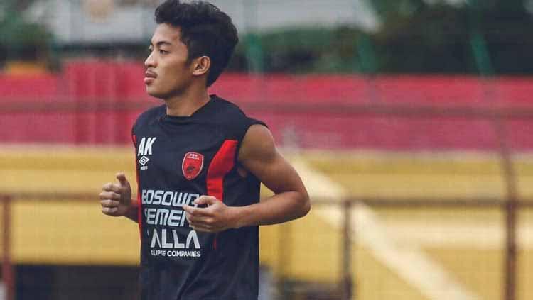 Aji Kurniawan, striker muda milik klub Liga 1, PSM Makassar.