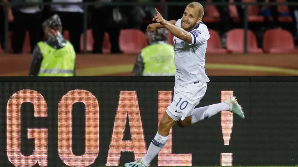Teemu Pukki, penyerang Timnas Finlandia dan juga Norwich City yang kini menjadi andalan negaranya untuk lolos ke Piala Eropa 2020 - INDOSPORT