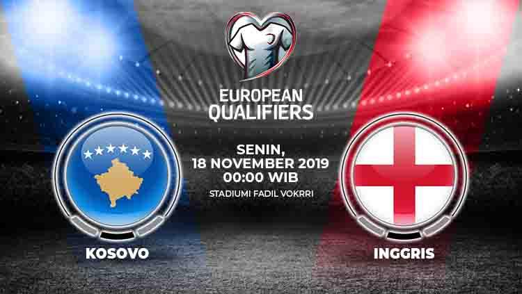 Link live streaming pertandingan kualifikasi Euro 2020 Kosovo vs Inggris