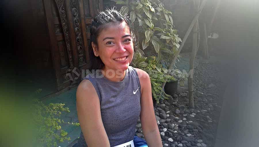 Sigi Wimala saat mengikuti Borobudur Marathon 2019.