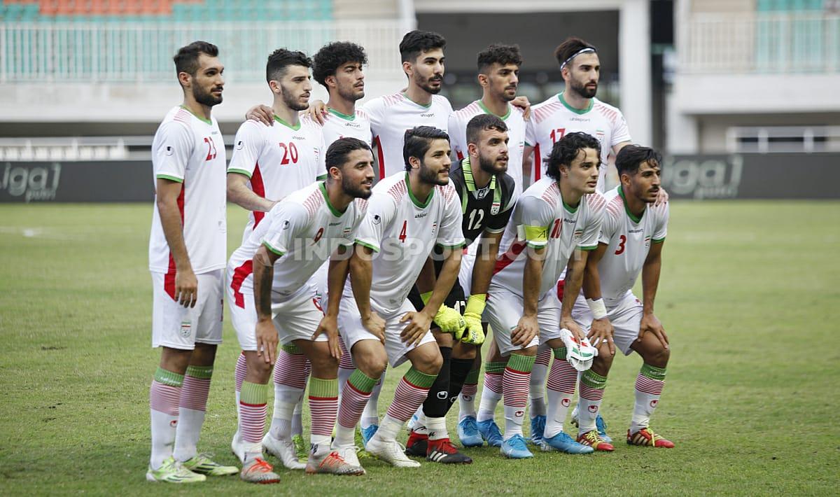 Skuat Timnas Iran U-23 kala ditantang Indonesia U-23.