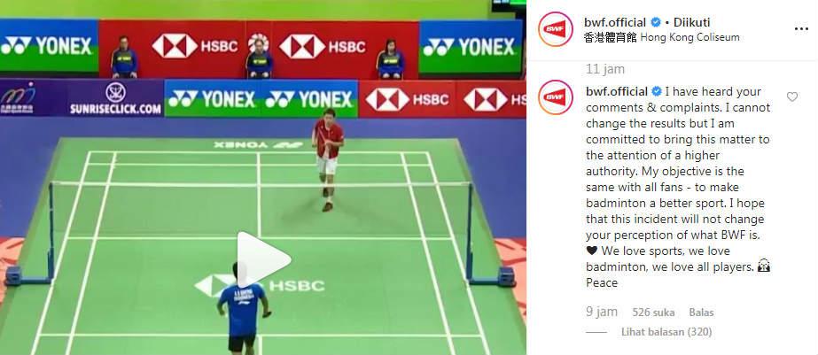 Respons BWF atas